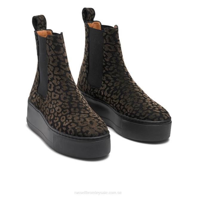 kvinnor metallisk Russell And Bromley park way sneaker chelsea boot T4XZ86
