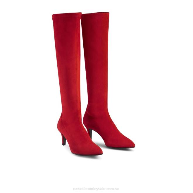 kvinnor röd Russell And Bromley hotlegs knähög sockstövel T4XZ369