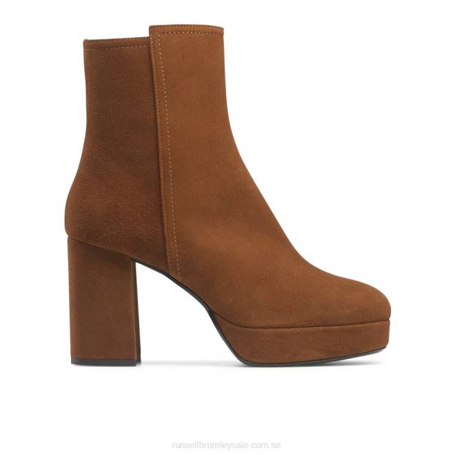 kvinnor solbränna Russell And Bromley honungshoney plattformsstövel T4XZ346