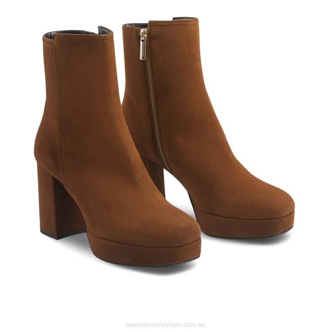 kvinnor solbränna Russell And Bromley honungshoney plattformsstövel T4XZ346