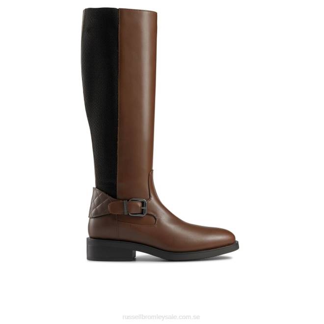 kvinnor solbränna Russell And Bromley stormfront dryleks hög ridstövel T4XZ357