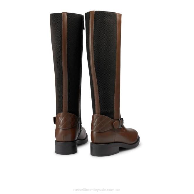 kvinnor solbränna Russell And Bromley stormfront dryleks hög ridstövel T4XZ357