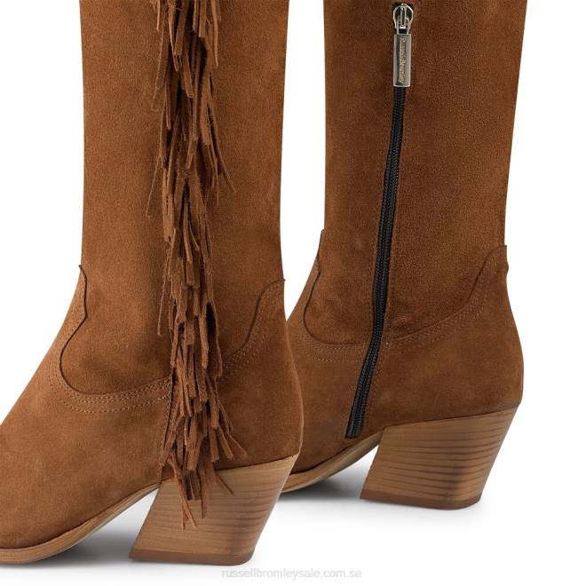 kvinnor solbränna Russell And Bromley swish över knäet western T4XZ365