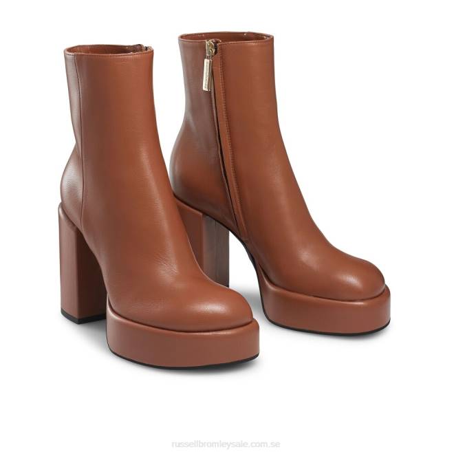 kvinnor solbränna Russell And Bromley webster stövel med rund tå T4XZ325
