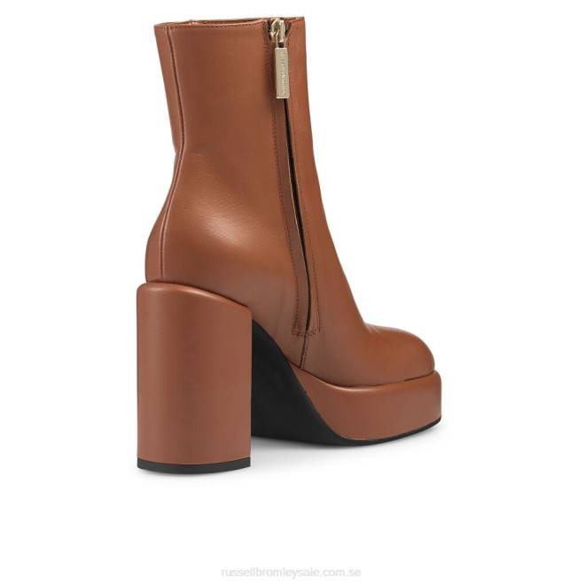 kvinnor solbränna Russell And Bromley webster stövel med rund tå T4XZ325