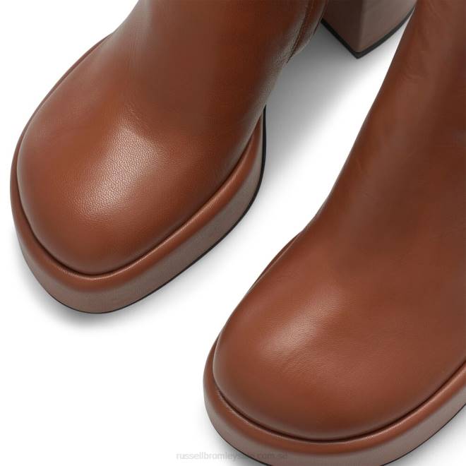 kvinnor solbränna Russell And Bromley webster stövel med rund tå T4XZ325