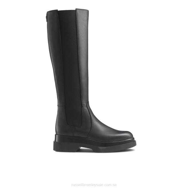 kvinnor svart Russell And Bromley Everglade knähögt chelsea T4XZ358