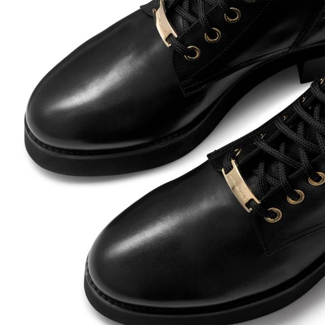 kvinnor svart Russell And Bromley atom ankelstövel med snörning T4XZ286