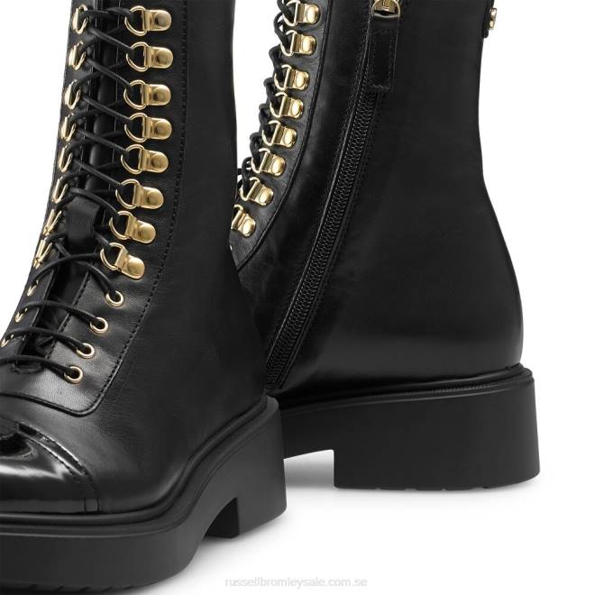 kvinnor svart Russell And Bromley blixthätta med snörning T4XZ312