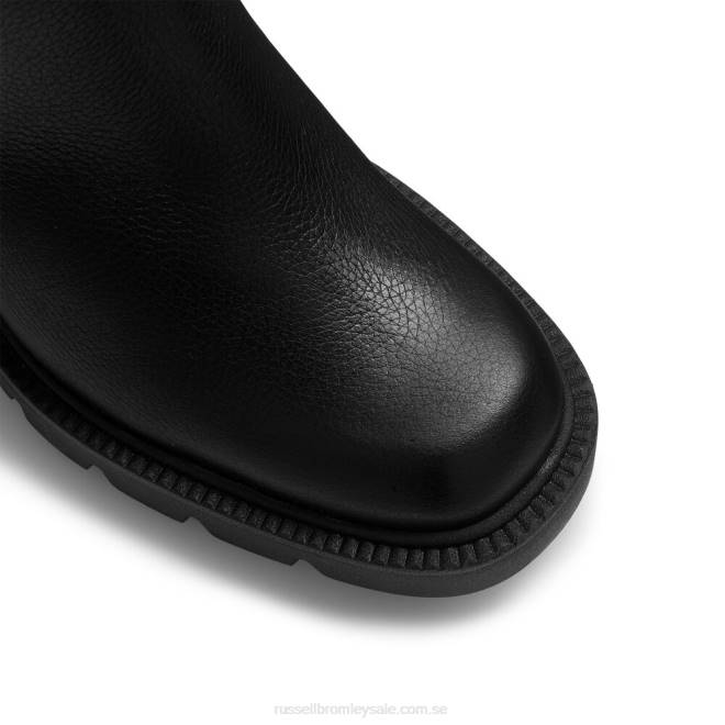 kvinnor svart Russell And Bromley blockerade chelsea-stövel med klocka T4XZ300