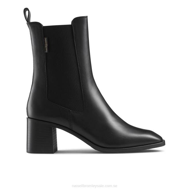 kvinnor svart Russell And Bromley bloomsbury blockklack chelsea boot T4XZ278