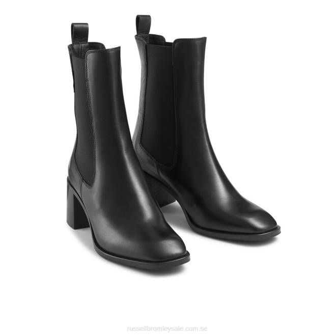 kvinnor svart Russell And Bromley bloomsbury blockklack chelsea boot T4XZ278