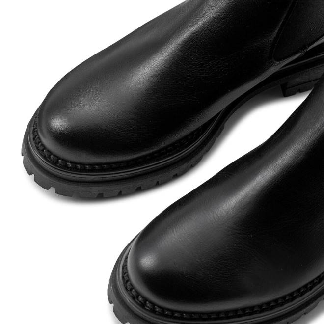 kvinnor svart Russell And Bromley company combat chelsea boot T4XZ254