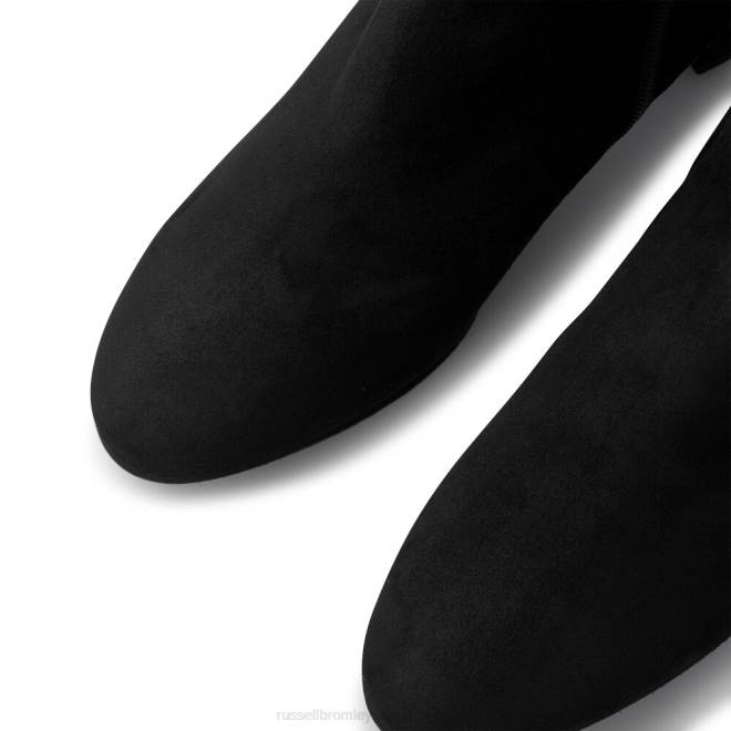 kvinnor svart Russell And Bromley dressyrknähög stövel T4XZ336
