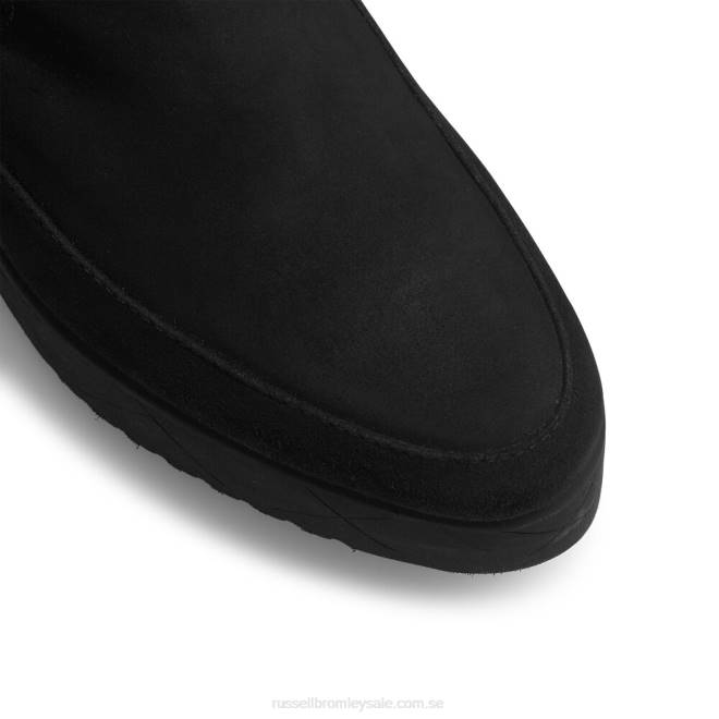 kvinnor svart Russell And Bromley everest hi dryleks: lång stövel i mocka T4XZ347