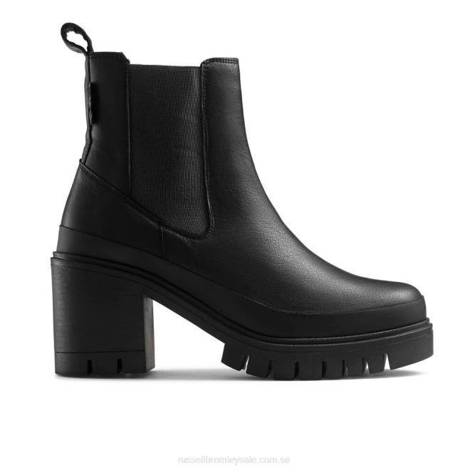 kvinnor svart Russell And Bromley företag hej klack combat chelsea T4XZ275