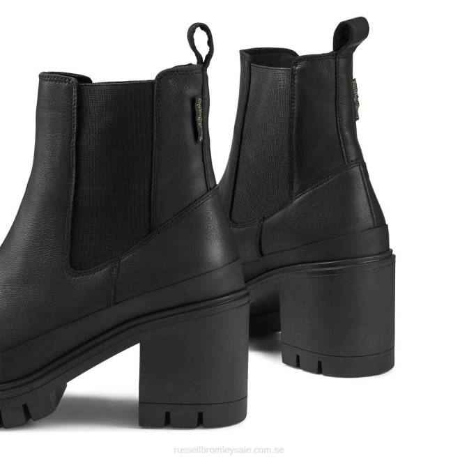 kvinnor svart Russell And Bromley företag hej klack combat chelsea T4XZ275