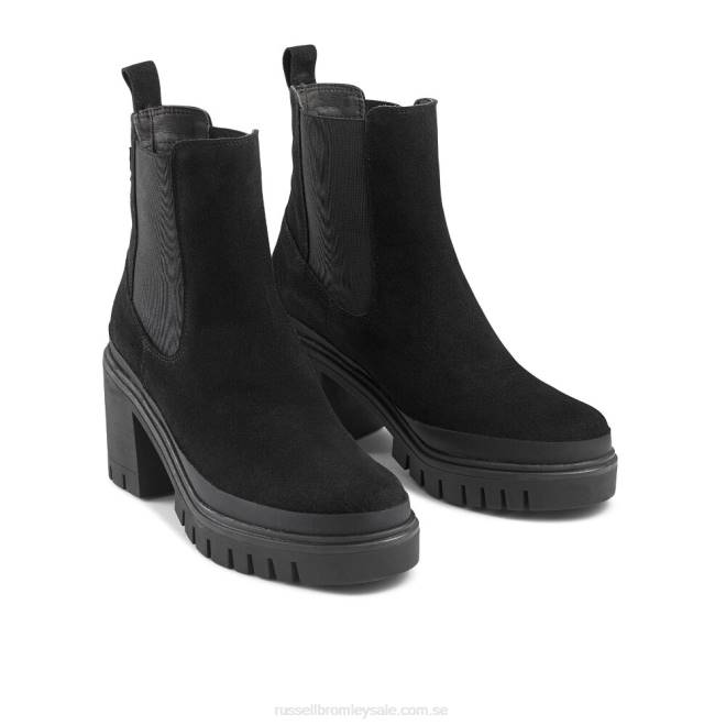 kvinnor svart Russell And Bromley företag hej klack combat chelsea T4XZ283
