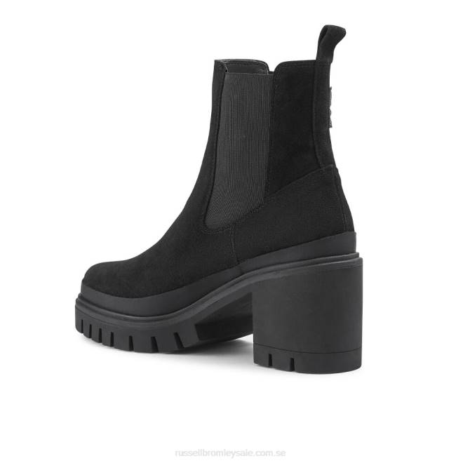 kvinnor svart Russell And Bromley företag hej klack combat chelsea T4XZ283