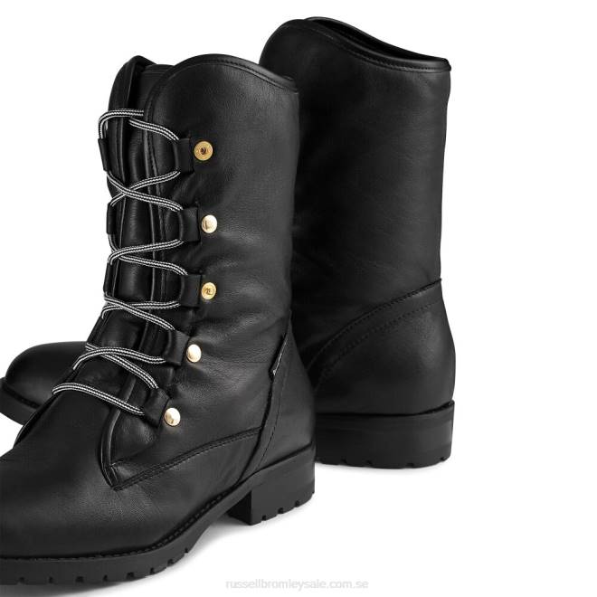 kvinnor svart Russell And Bromley gosig fusk-ull vandrare T4XZ259