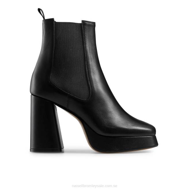 kvinnor svart Russell And Bromley hård chelsea känga T4XZ327