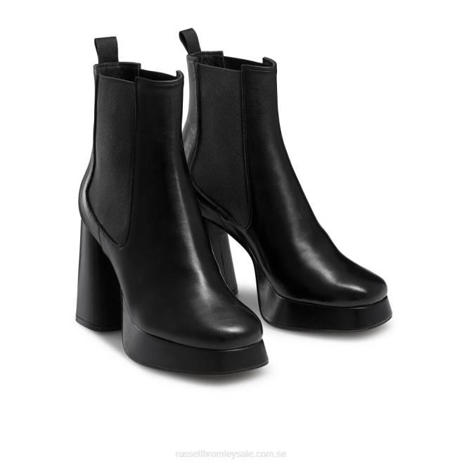 kvinnor svart Russell And Bromley hård chelsea känga T4XZ327