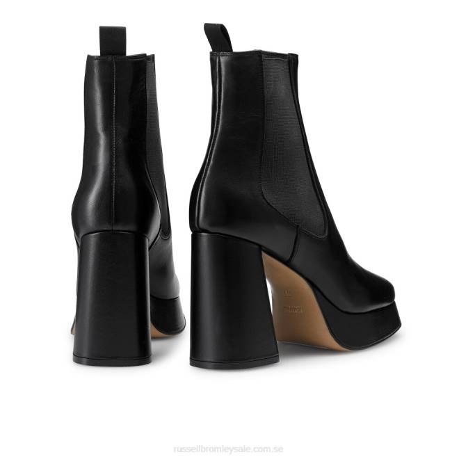 kvinnor svart Russell And Bromley hård chelsea känga T4XZ327