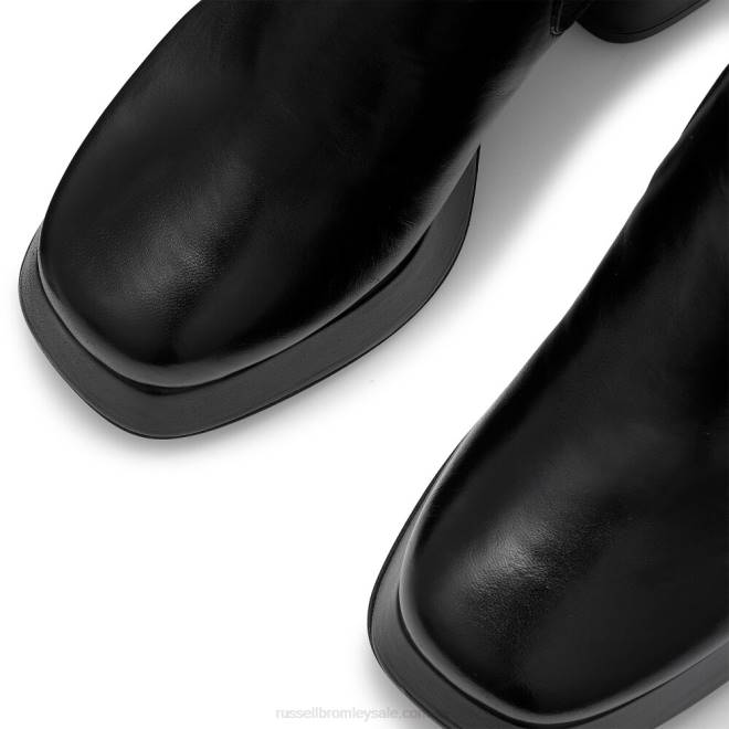 kvinnor svart Russell And Bromley hård chelsea känga T4XZ327