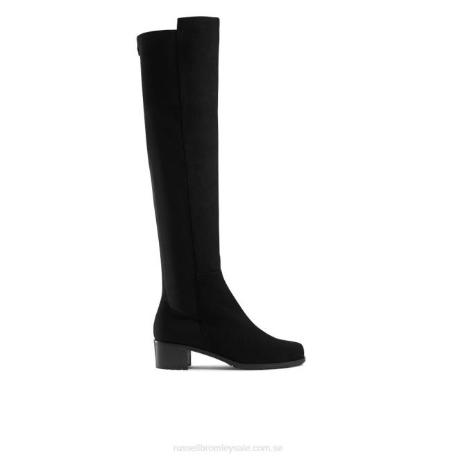 kvinnor svart Russell And Bromley halv hel knähög stövel T4XZ340