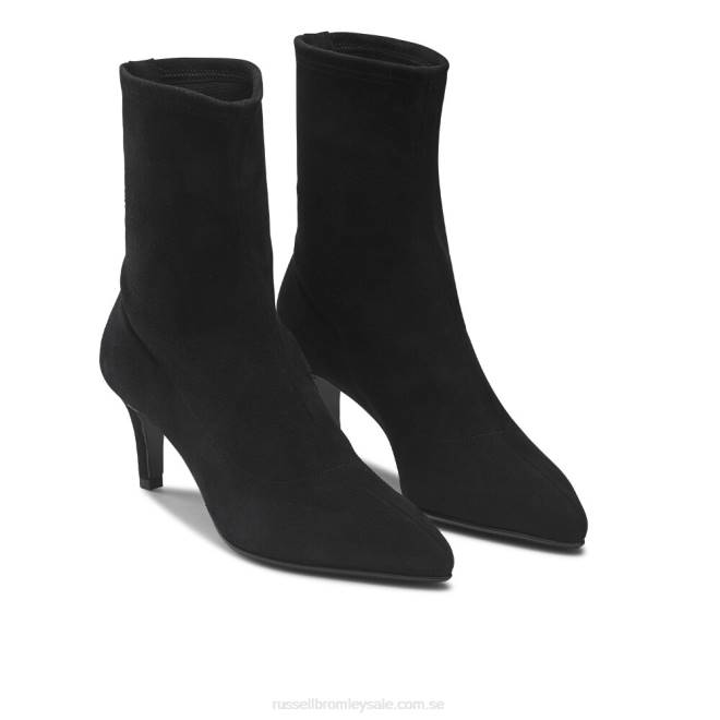 kvinnor svart Russell And Bromley heta sox sock boot T4XZ274