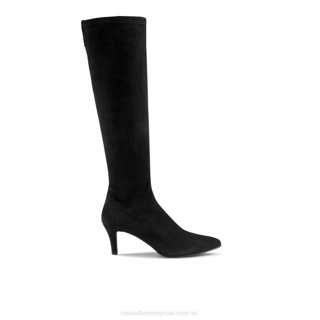 kvinnor svart Russell And Bromley hotlegs knähög sockstövel T4XZ366