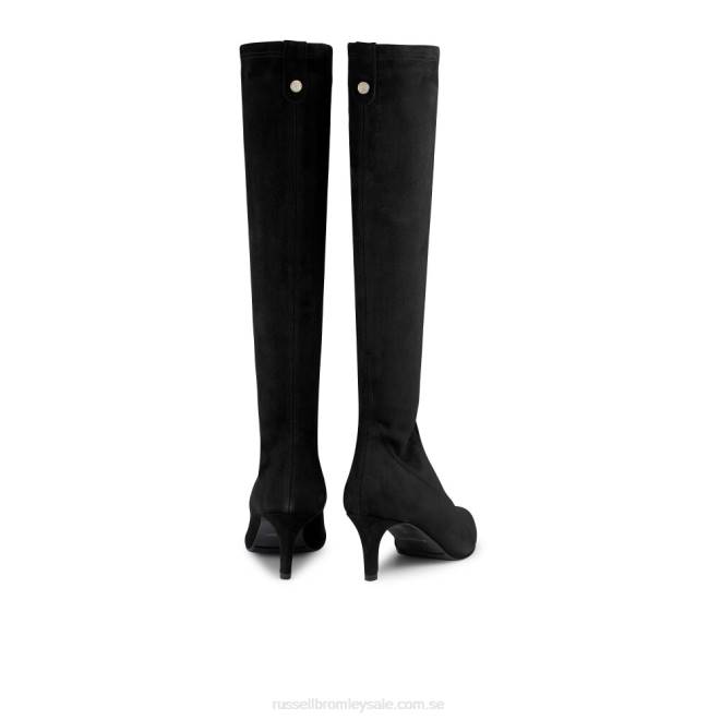 kvinnor svart Russell And Bromley hotlegs knähög sockstövel T4XZ366