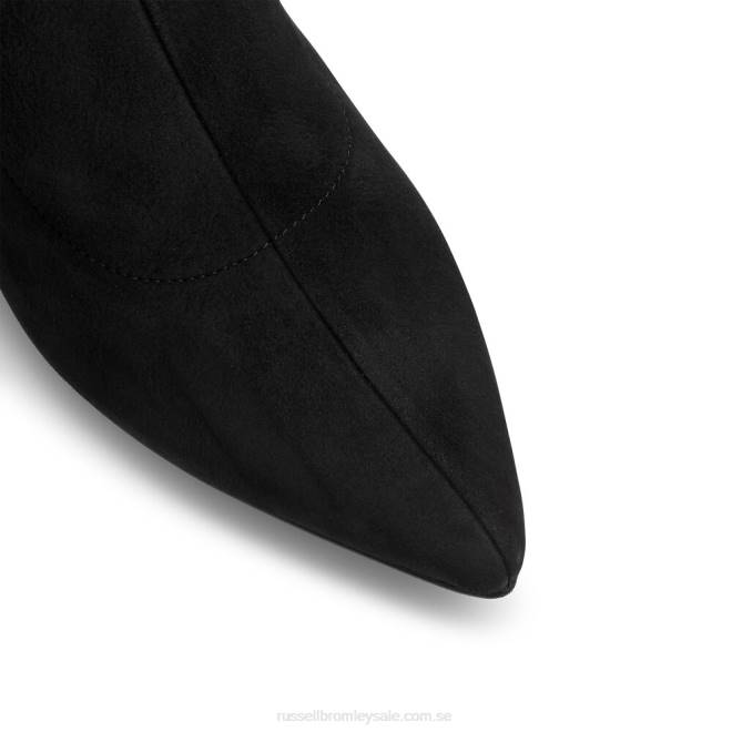 kvinnor svart Russell And Bromley hotlegs knähög sockstövel T4XZ366