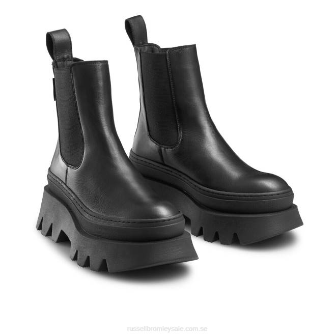 kvinnor svart Russell And Bromley jätte chunky chelsea boot T4XZ289
