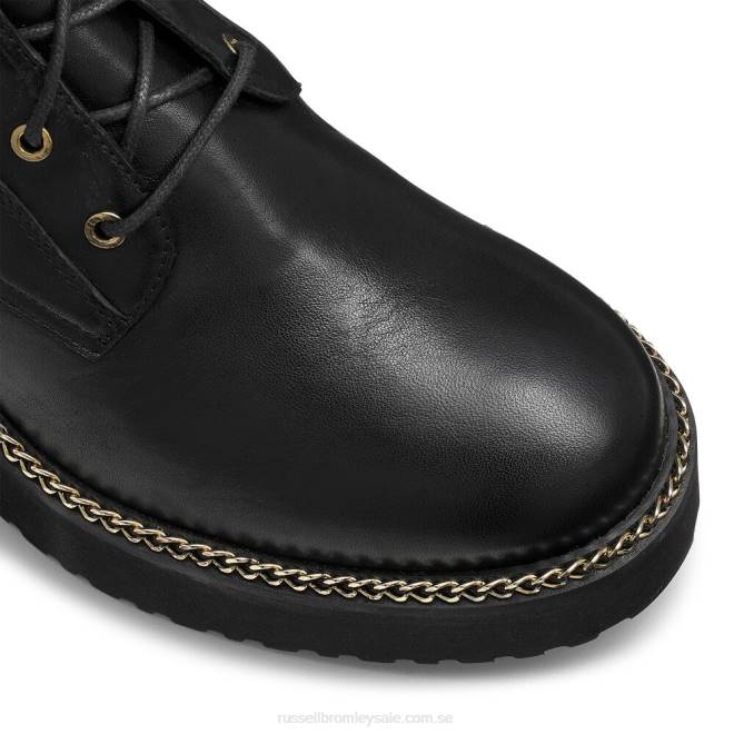 kvinnor svart Russell And Bromley kilfond kil snörning T4XZ298