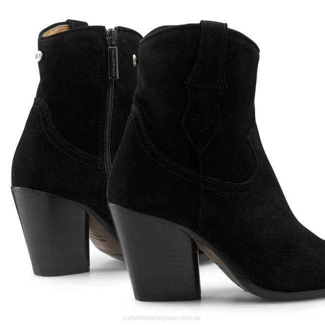 kvinnor svart Russell And Bromley kontantklackad westernstövel T4XZ342