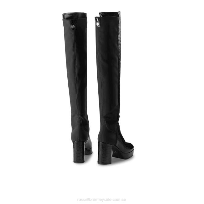 kvinnor svart Russell And Bromley älskling hej plattformsstövel T4XZ367