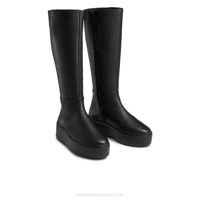 kvinnor svart Russell And Bromley park hög knähög känga T4XZ351