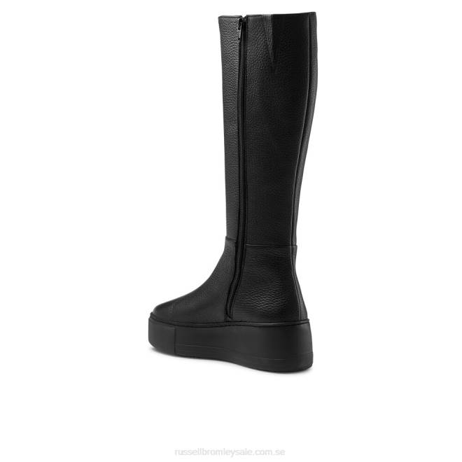 kvinnor svart Russell And Bromley park hög knähög känga T4XZ351