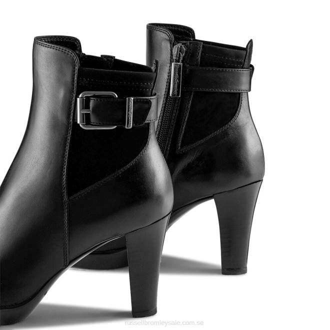 kvinnor svart Russell And Bromley regndroppe dryleks plattformsstövel T4XZ280