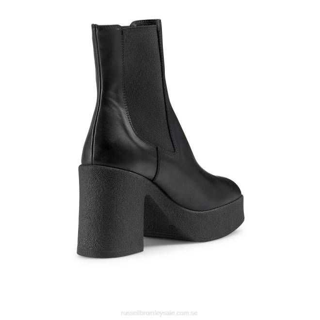 kvinnor svart Russell And Bromley rhiannon crepe plattform chelsea boot T4XZ311