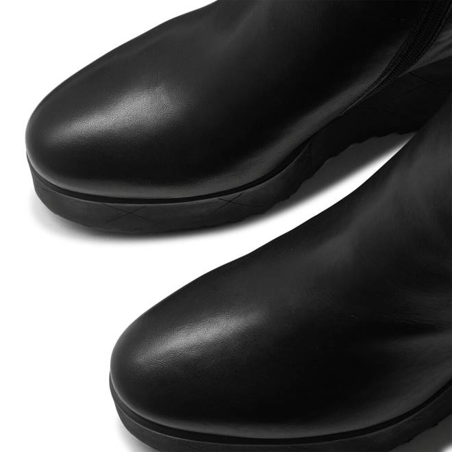 kvinnor svart Russell And Bromley royalty dryleks wedge ankelstövel T4XZ328