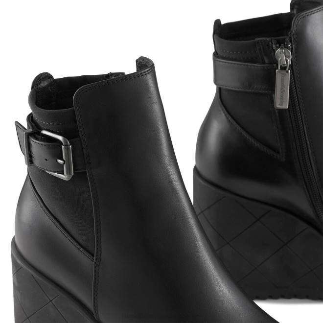 kvinnor svart Russell And Bromley royalty dryleks wedge ankelstövel T4XZ328