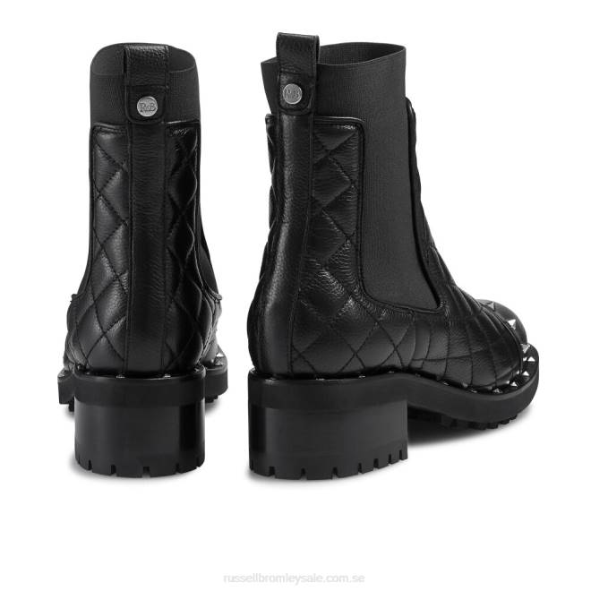 kvinnor svart Russell And Bromley smällare stud chelsea boot T4XZ322