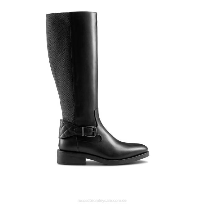 kvinnor svart Russell And Bromley stormfront dryleks ridstövel T4XZ349