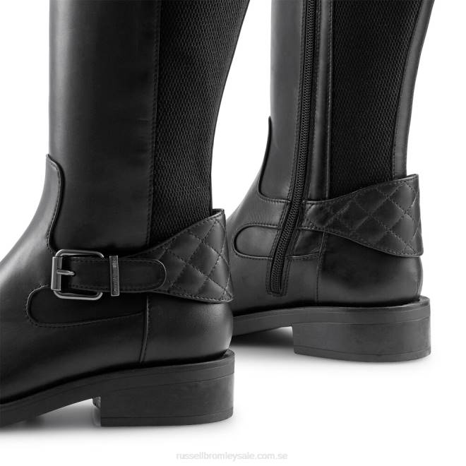 kvinnor svart Russell And Bromley stormfront dryleks ridstövel T4XZ349