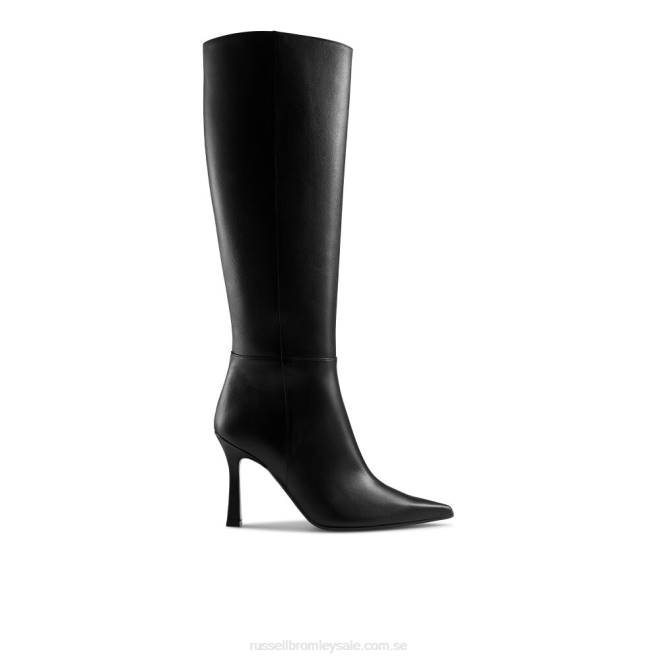 kvinnor svart Russell And Bromley tothepoint knähög stövel T4XZ337