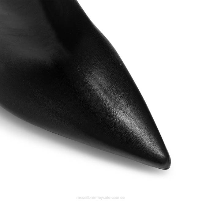 kvinnor svart Russell And Bromley tothepoint knähög stövel T4XZ337