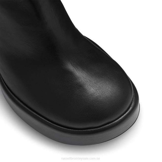 kvinnor svart Russell And Bromley webster stövel med rund tå T4XZ319