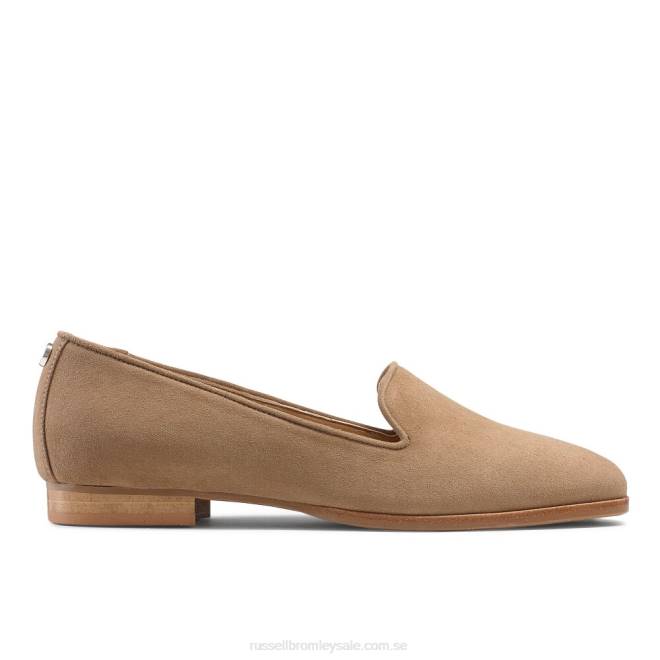 kvinnor beige Russell And Bromley rökande toffelklänning platt T4XZ223
